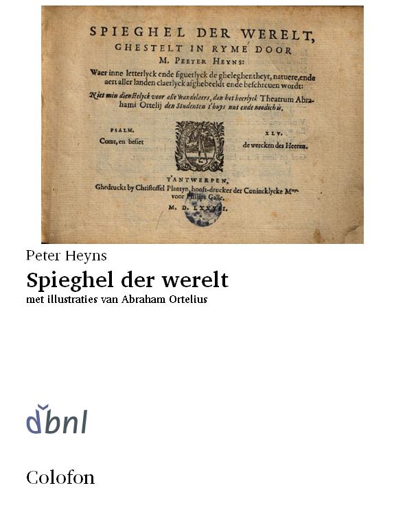 Spieghel der werelt