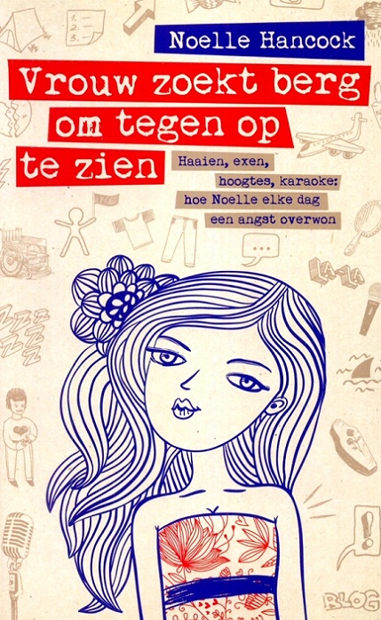 Vrouw zoekt berg om tegenop te zien