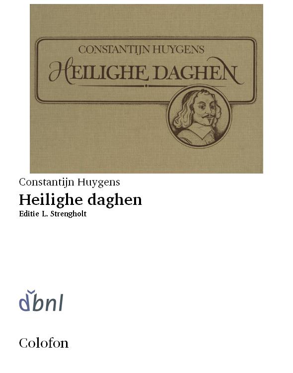 Heilighe daghen