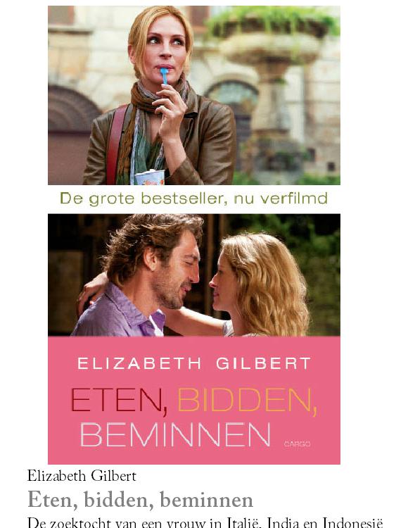 Eten, bidden, beminnen