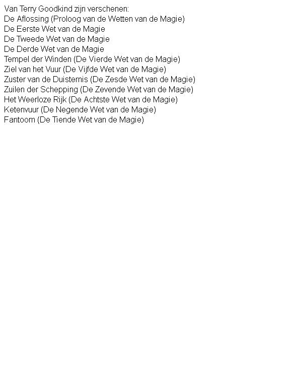 De Tiende wet van de magie - fantoom