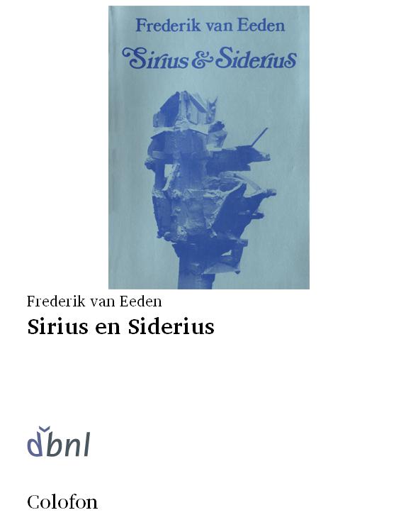 Sirius en Siderius