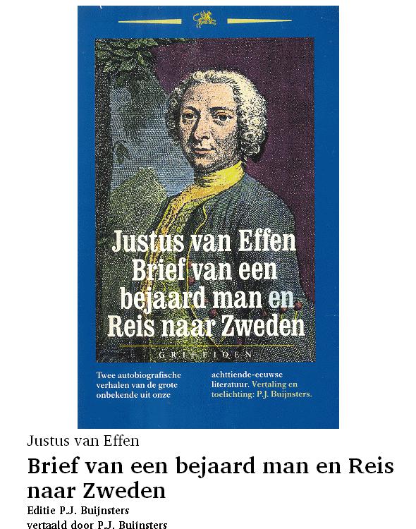 Brief van een bejaard man en Reis naar Zweden