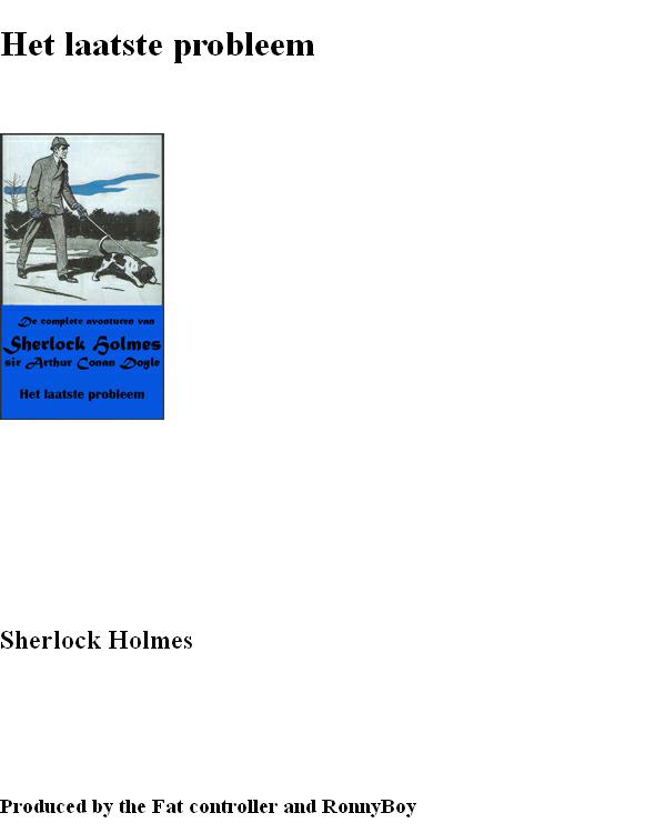 Sherlock Holmes 25 - Het Laatste Probleem