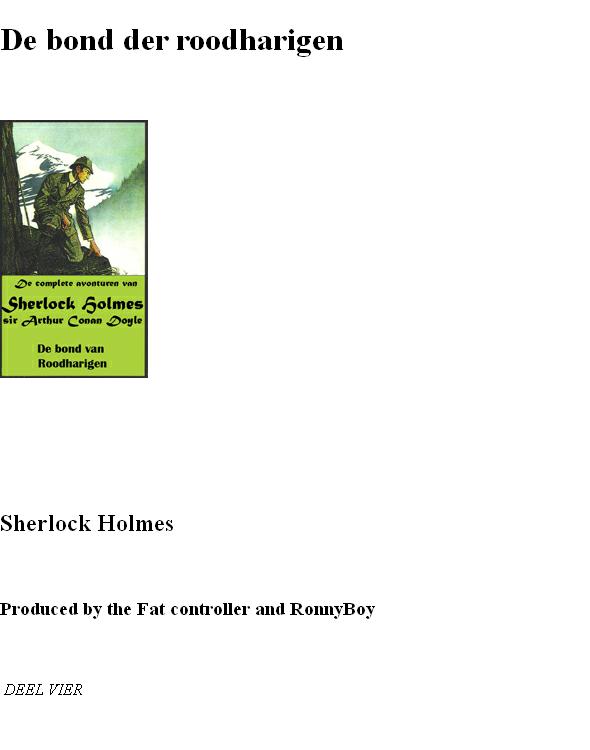 Sherlock Holmes 04 - De Bond Van Roodharigen