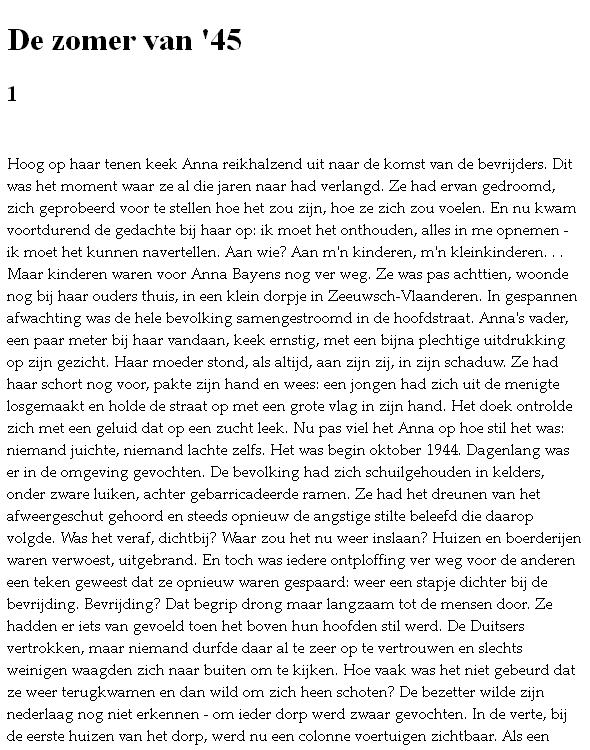 De zomer van '45