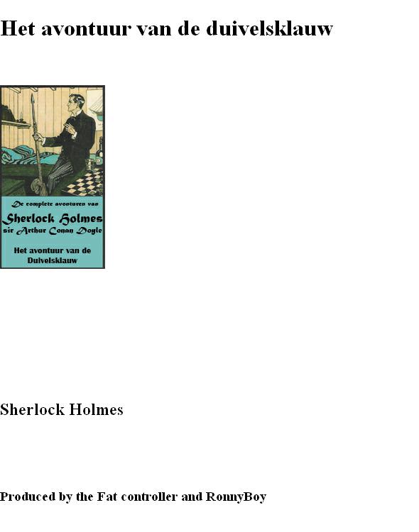 Sherlock Holmes 47 - Het Avontuur Van De Duivelsklauw