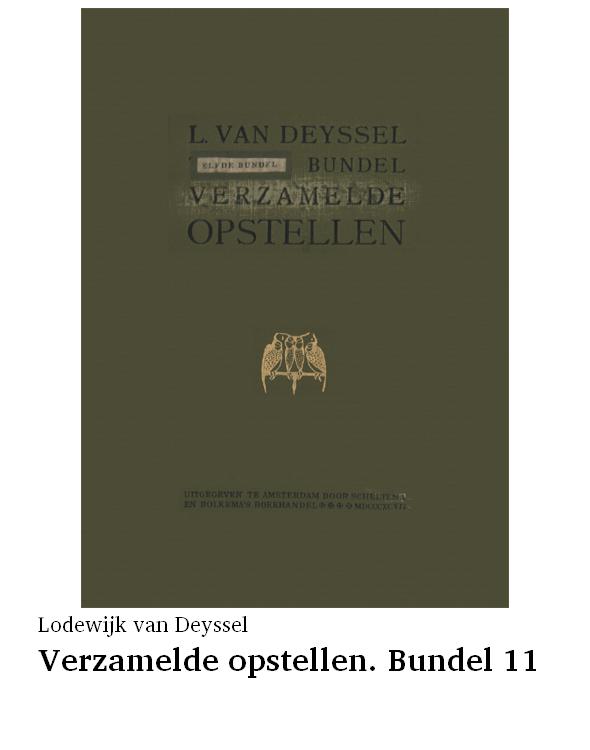 Verzamelde opstellen. Bundel 11
