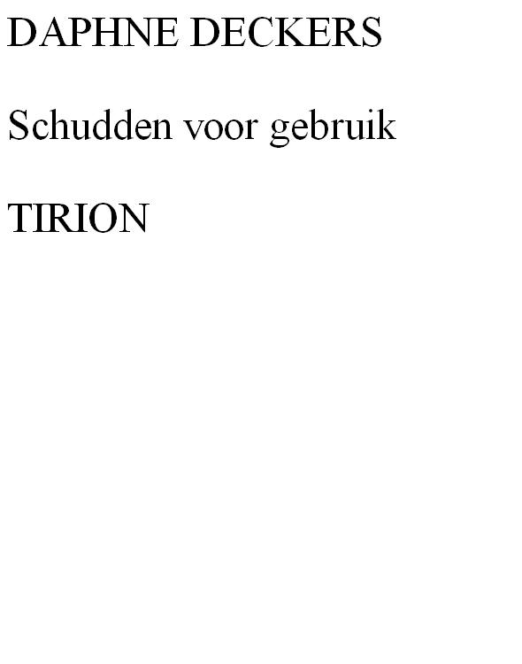 Schudden voor gebruik