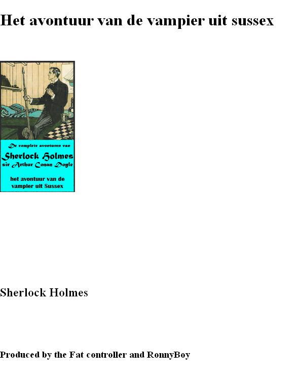 Sherlock Holmes 53 - Het Avontuur Van De Vampier Uit Sussex