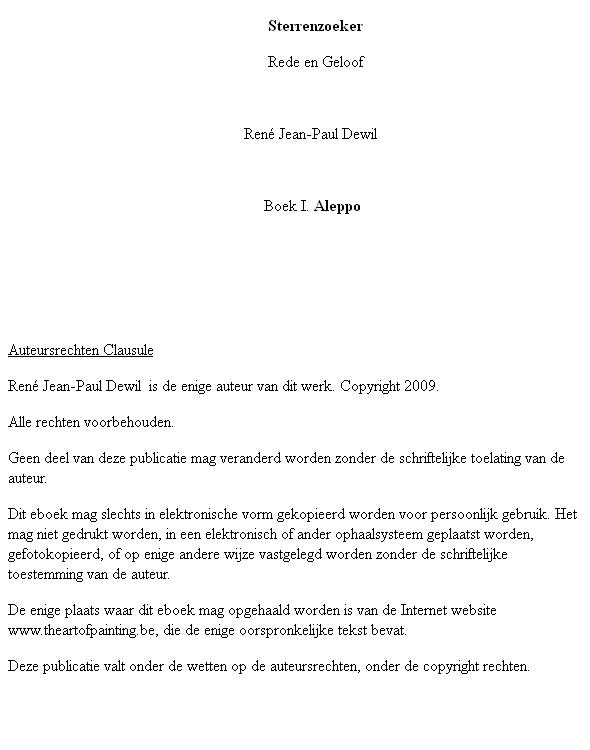 Paul - [Sterrenzoeker, deel 1] Aleppo