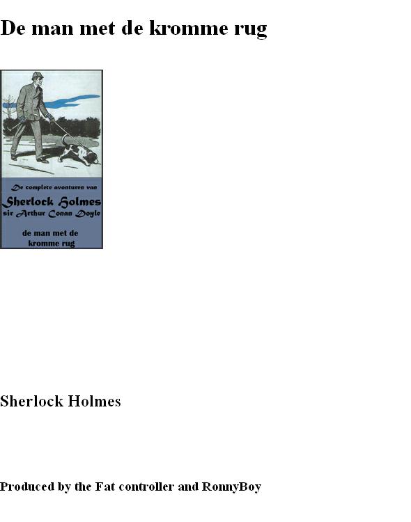 Sherlock Holmes 21 - De Man Met De Kromme Rug