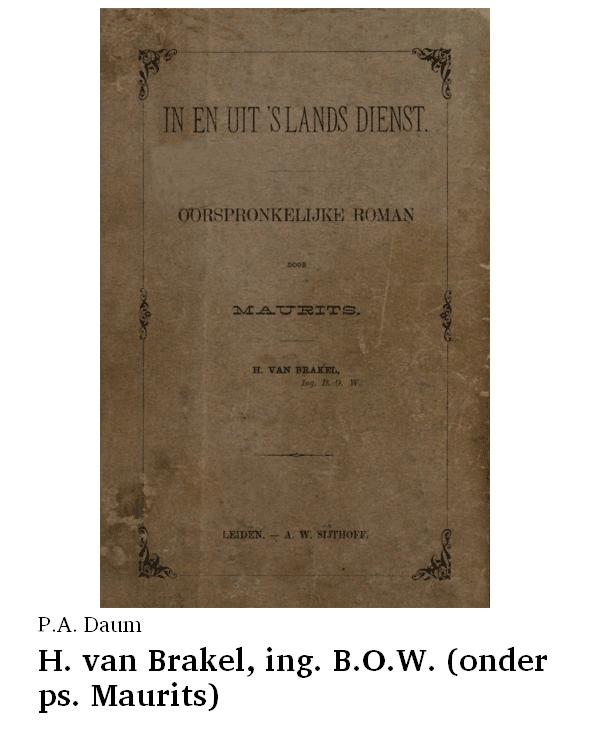 H. van Brakel, ing. B.O.W. (onder ps. Maurits)