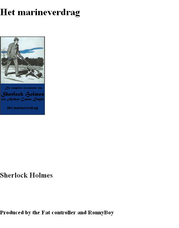 Sherlock Holmes 24 - Het Marineverdrag