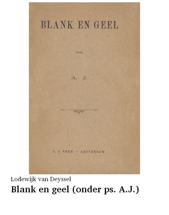 Blank en geel (onder ps. A.J.)