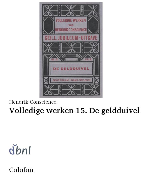 Volledige werken 15. De geldduivel