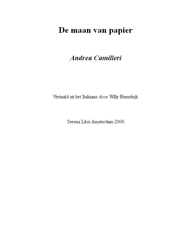 De maan van papier