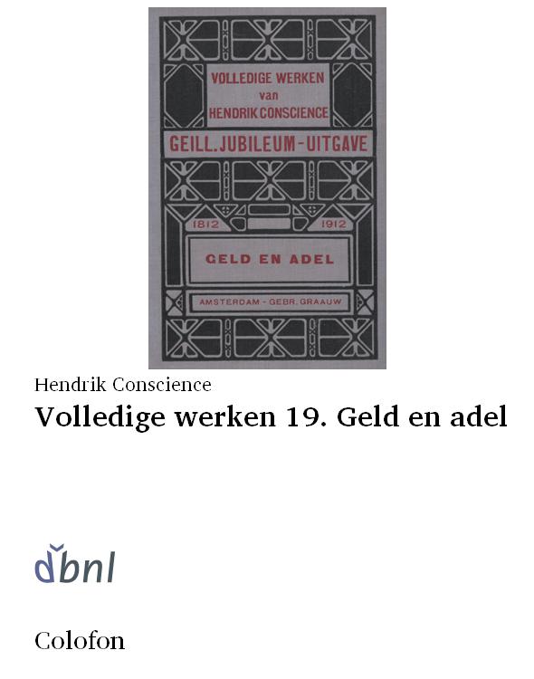 Volledige werken 19. Geld en adel