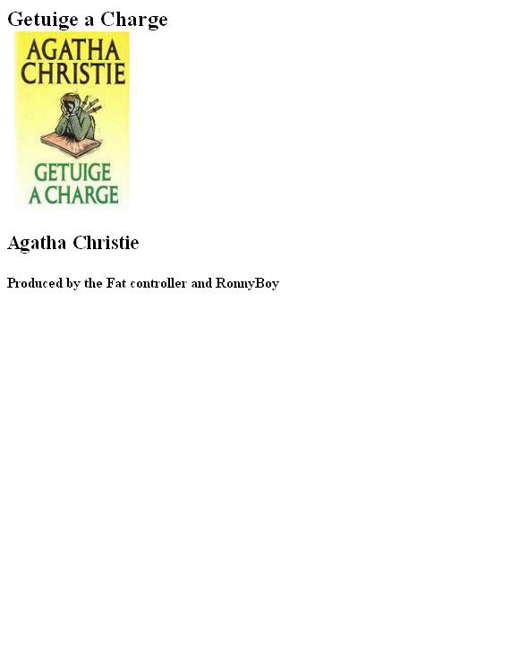 Getuige A Charge