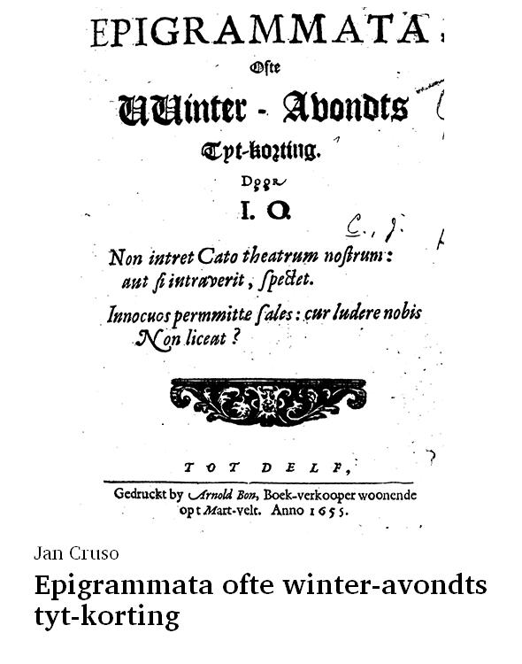 Epigrammata ofte winter-avondts tyt-korting