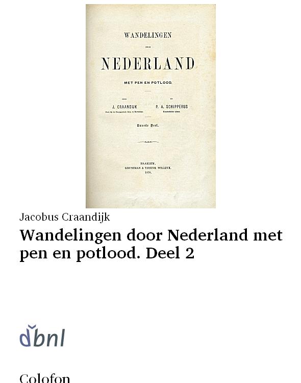 Wandelingen door Nederland met pen en potlood. Deel 2