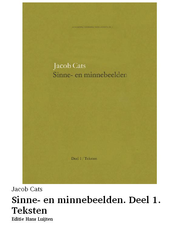 Sinne- en minnebeelden. Deel 1. Teksten