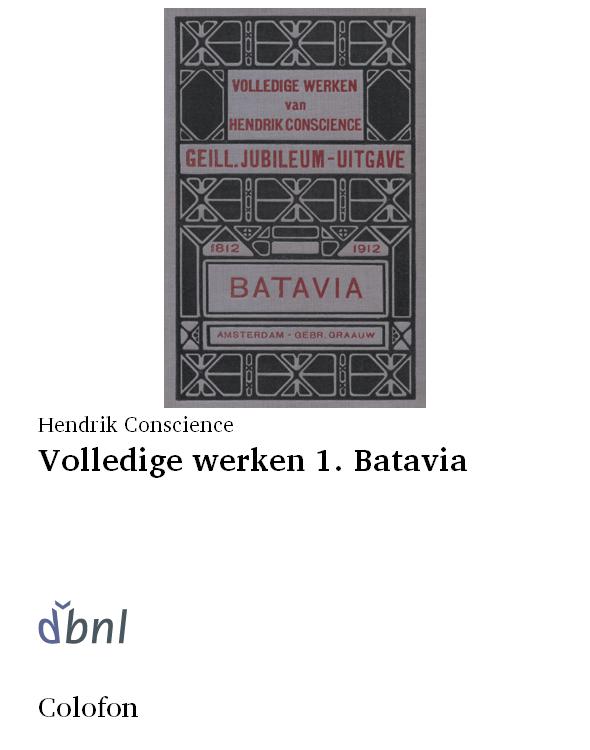 Volledige werken 1. Batavia