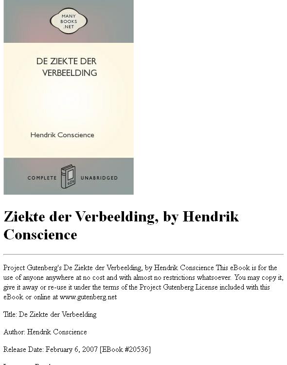 De Ziekte der Verbeelding