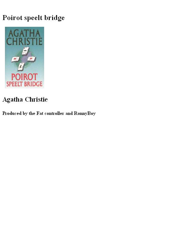 Poirot Speelt Bridge