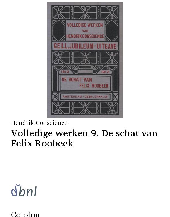 Volledige werken 9. De schat van Felix Roobeek