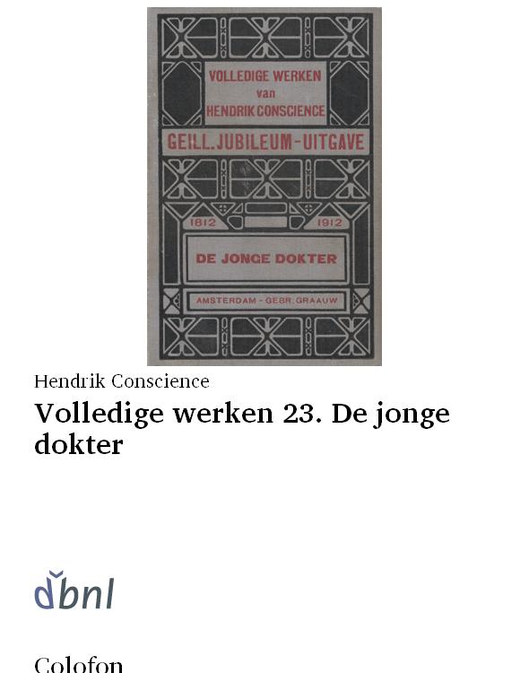 Volledige werken 23. De jonge dokter