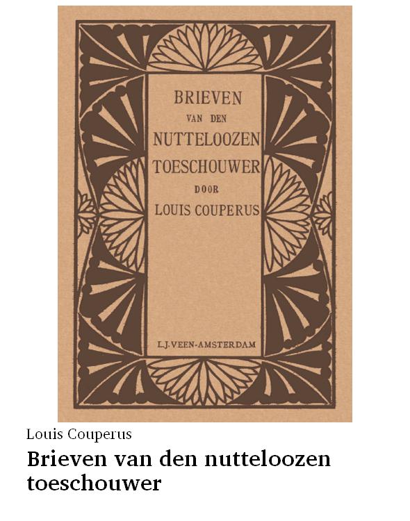 Brieven van den nutteloozen toeschouwer