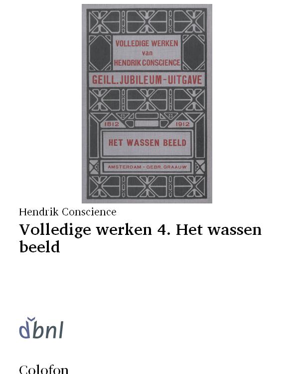 Volledige werken 4. Het wassen beeld