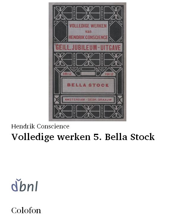 Volledige werken 5. Bella Stock