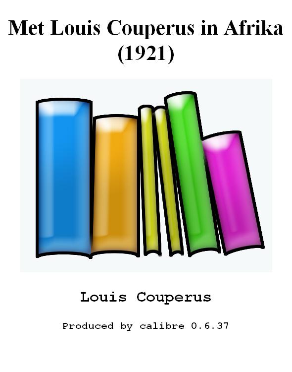 Met Louis Couperus in Afrika (1921)