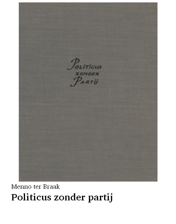 Politicus zonder partij