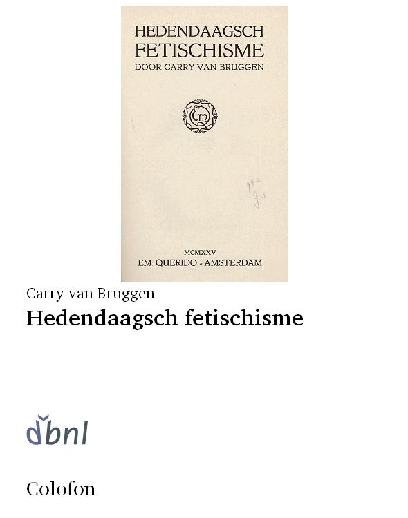 Hedendaagsch fetischisme