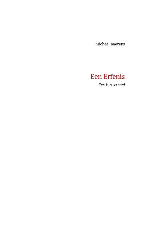 Een Erfenis