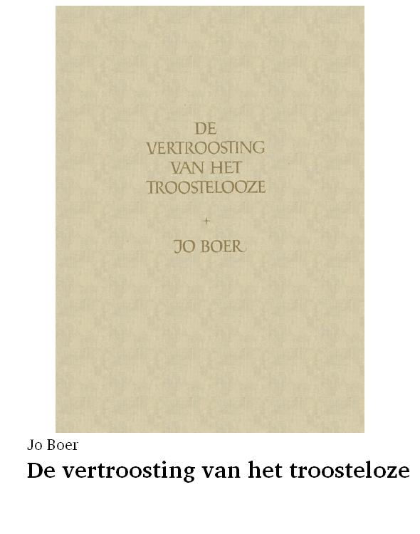 De vertroosting van het troosteloze