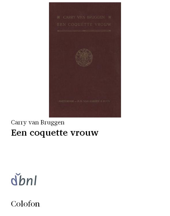 Een coquette vrouw