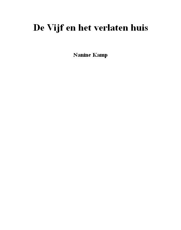 De Vijf en het verlaten huis