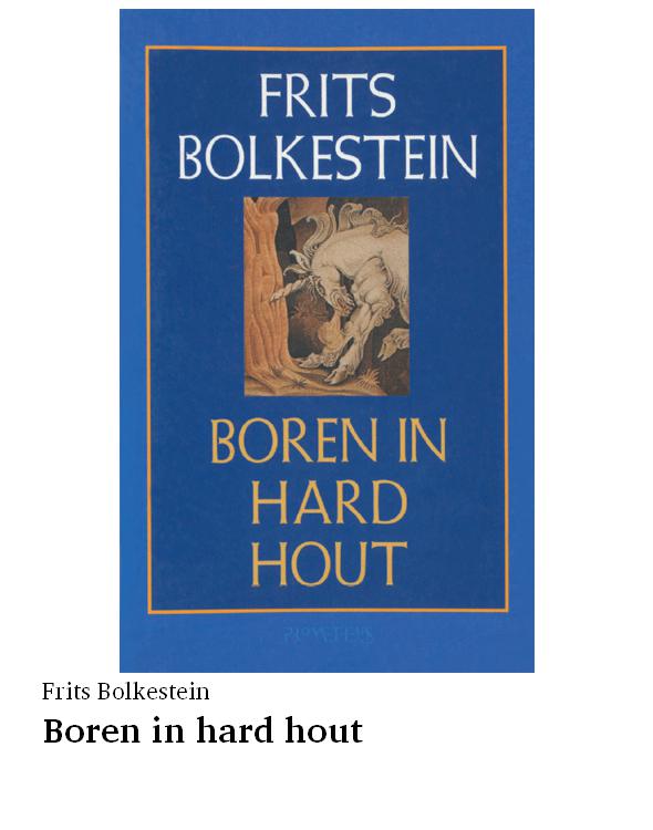 Boren in hard hout