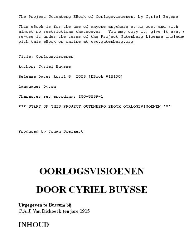 Oorlogsvisoenen