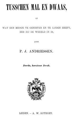 Tusschen mal en dwaas / Wat een meisje te genieten en te lijden heeft, eer zij de wereld in is