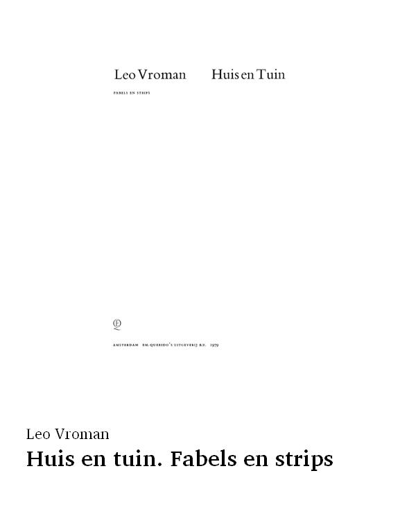 Huis en tuin. Fabels en strips