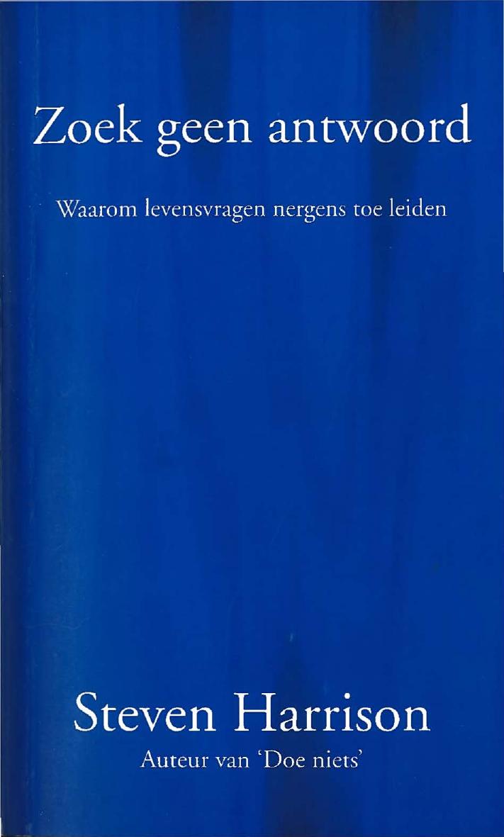 Zoek geen antwoord