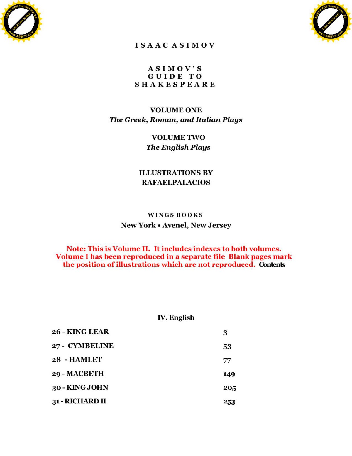 Guide To Shakespeare, Volume 02