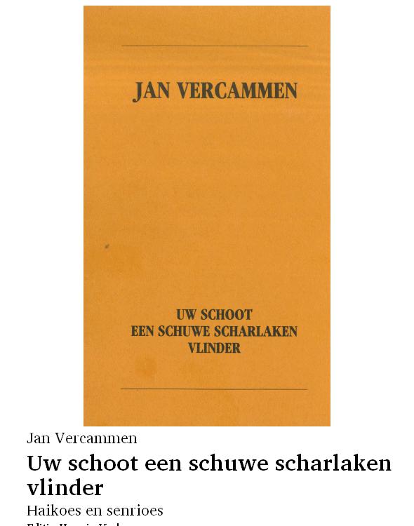 Uw schoot een schuwe scharlaken vlinder