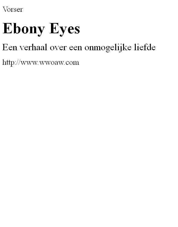 vorser - ebony eyes