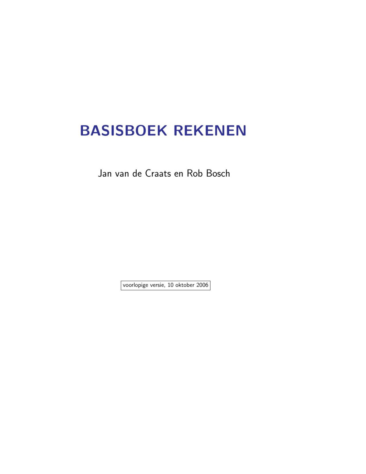 basisrekenen - Onbekend